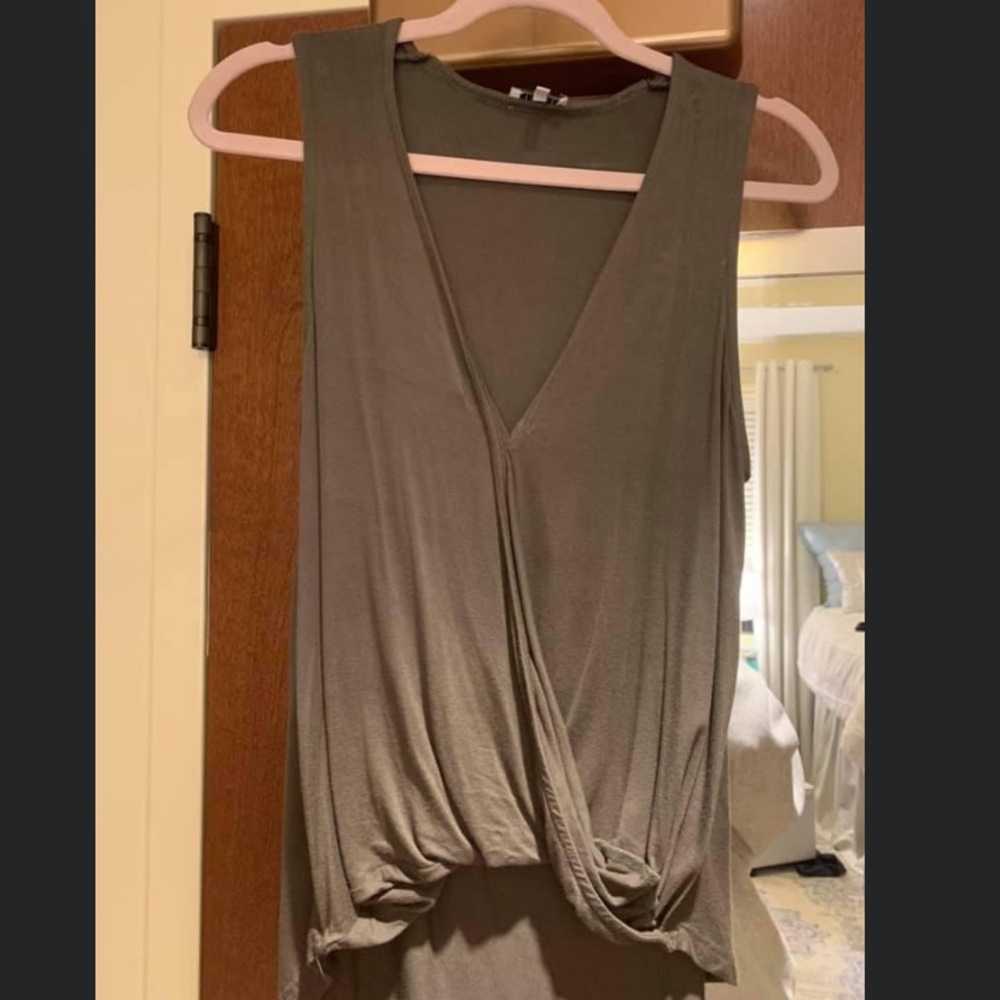 Olive green top!